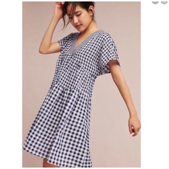 Anthropologie 11 1 TYLHO Women Gingham
Mini Dress - Picture 1 of 6